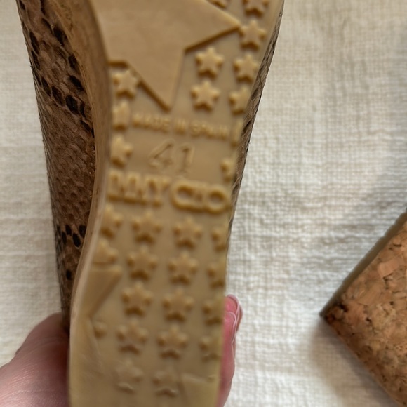 Jimmy Choo Platform Wedge SnakeSkin size 41
